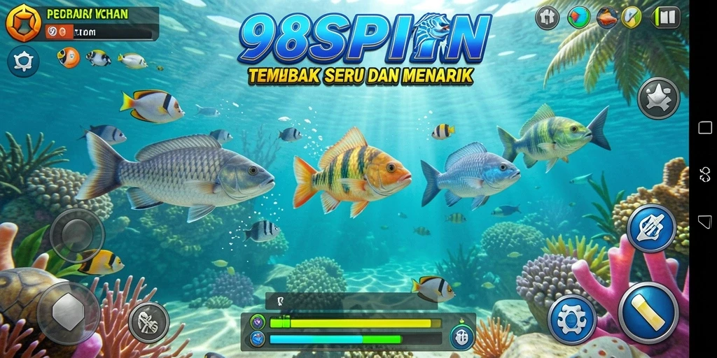 Gameplay seru menembak ikan di 98SPIN.