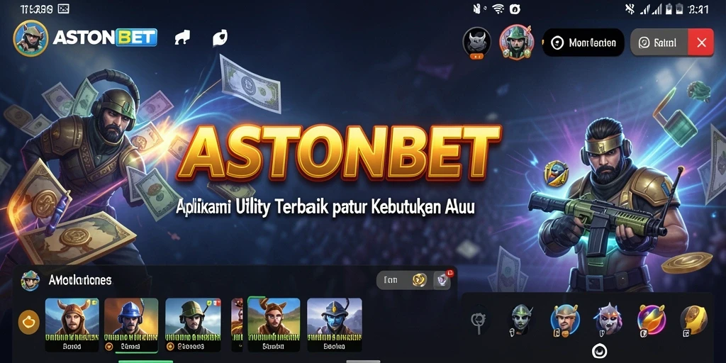 Tampilan screenshot utama ASTONBET menampilkan antarmuka yang ramah pengguna.