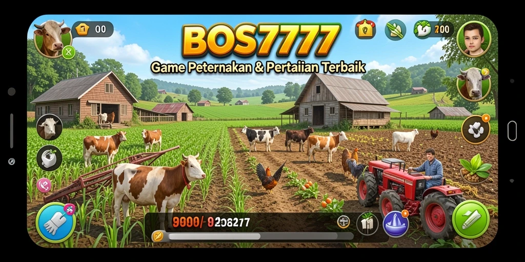 Gameplay seru yang menampilkan aktivitas bertani di BOS777.