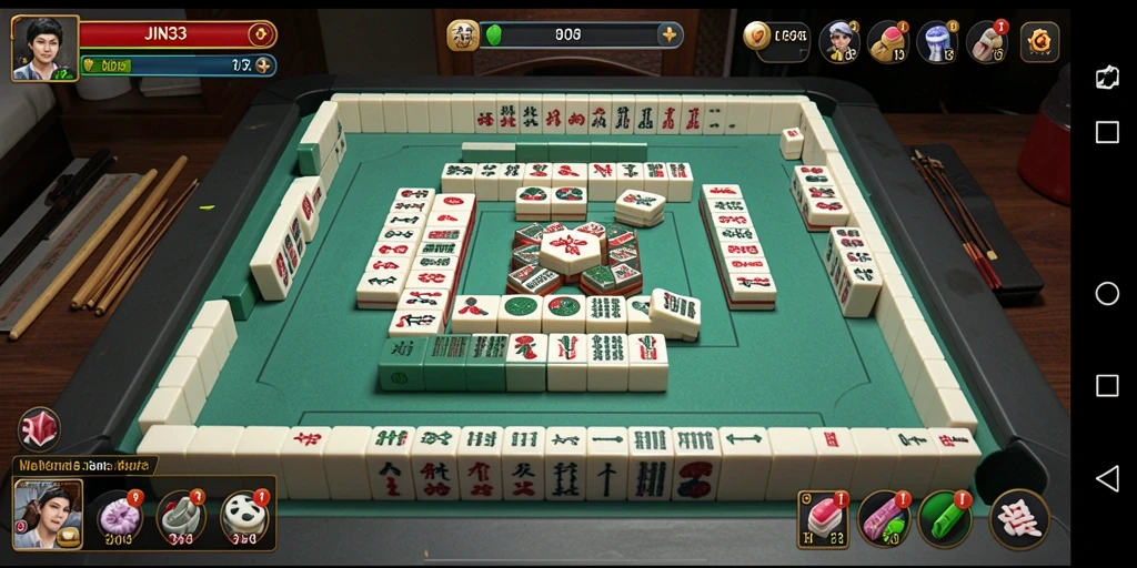 Screenshot gameplay menampilkan keseruan bermain Mahjong.