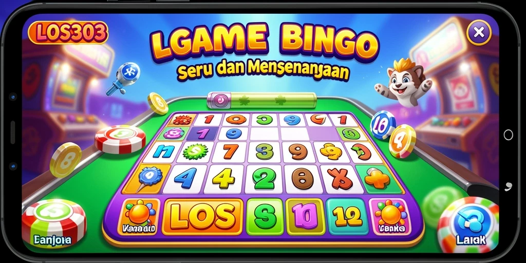 Tangkapan layar utama LOS303 menampilkan momen seru saat bermain Bingo.
