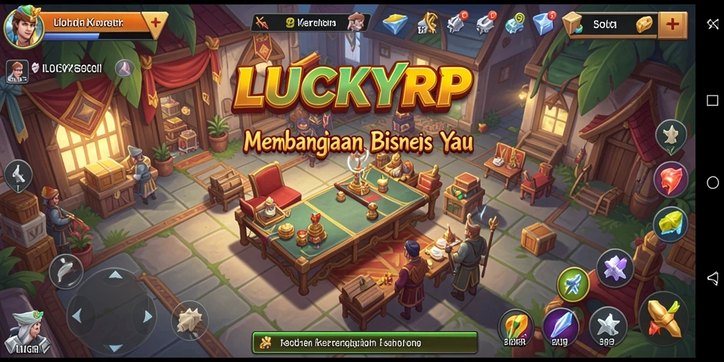 Screenshot utama LUCKYRP menampilkan gameplay simulasi Tycoon yang menarik.