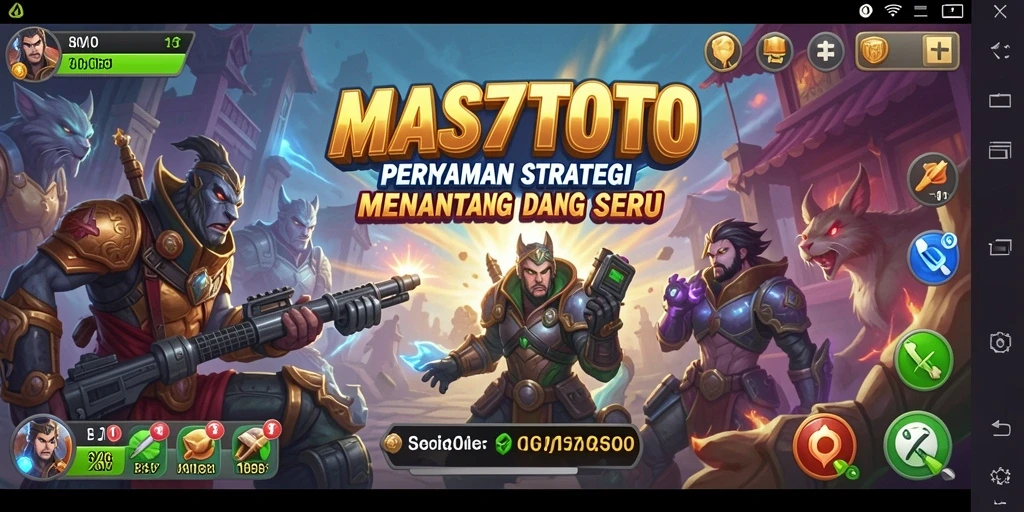 Screenshot utama menunjukkan gameplay strategis yang intens.
