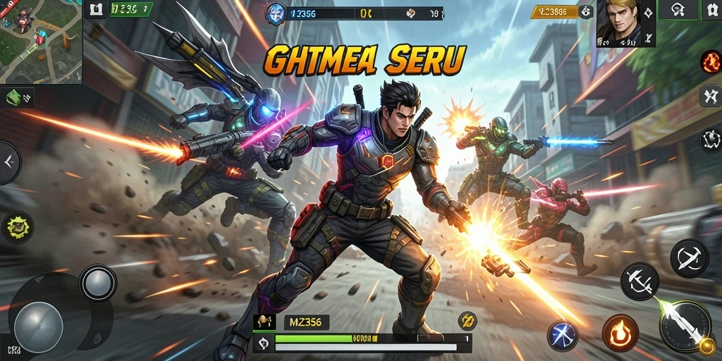 Tampilan mendebarkan dari gameplay aksi MZ356 yang penuh tantangan.