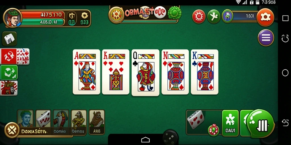 Screenshot gameplay ORMASTOTO yang menunjukkan keseruan permainan Domino.