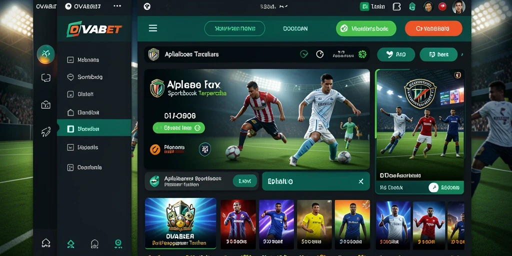 Screenshot menunjukkan tampilan antarmuka pengguna OVABET yang menarik dan mudah digunakan.