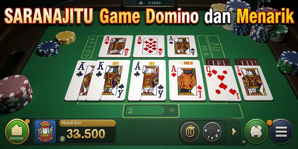 Tampilan gameplay Domino yang menarik dan kompetitif.