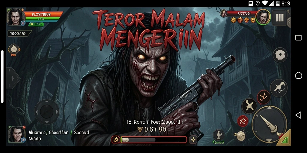 Tangkapan layar dari gameplay yang menegangkan dalam SLOST8808.