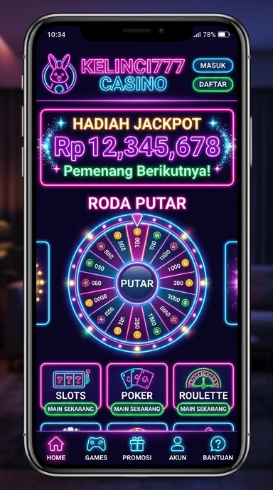 Tampilan utama aplikasi kelinci777 yang menarik dan mudah digunakan.